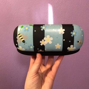 Bumble Bee Floral Glasses Case
